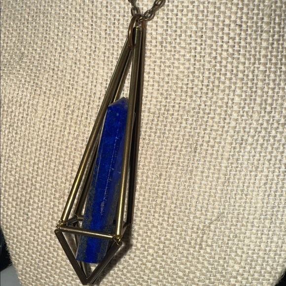 Lapis Pendant Long Necklace - Picture 5 of 5